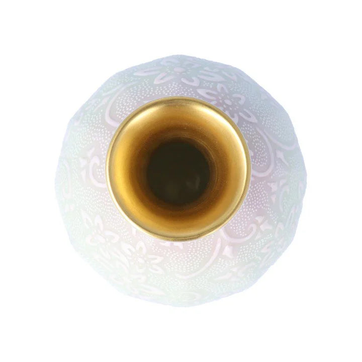 KUTANI WARE  VASE (HAKUSAITESSENHAKUBUNSHIROCHIBU) /KINGYOKU NAKADA
