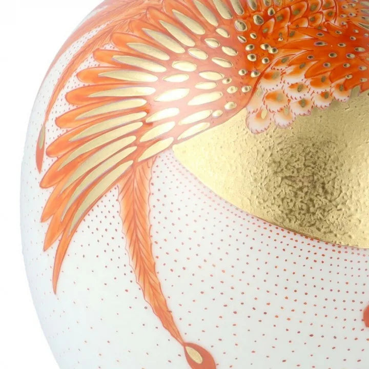 KUTANI WARE MARUTSUBO KINRANDE PHOENIX /YOSHINORI FUKUDA