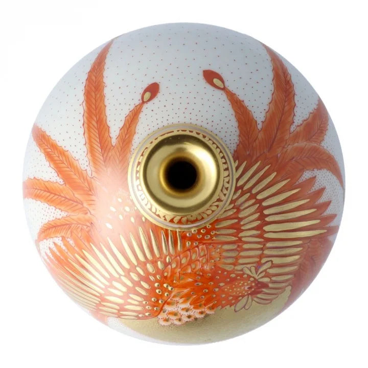 KUTANI WARE MARUTSUBO KINRANDE PHOENIX /YOSHINORI FUKUDA