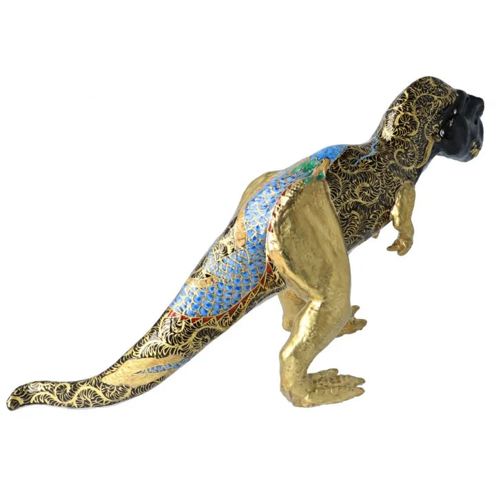 KUTANI WARE FIGURINE TYRANNOSAURUS DRAGON BY TOSHIFUMI TAKA