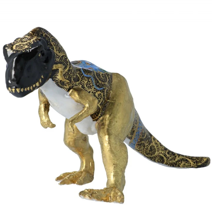 KUTANI WARE FIGURINE TYRANNOSAURUS DRAGON BY TOSHIFUMI TAKA