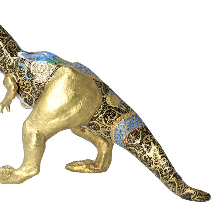 KUTANI WARE FIGURINE TYRANNOSAURUS DRAGON BY TOSHIFUMI TAKA
