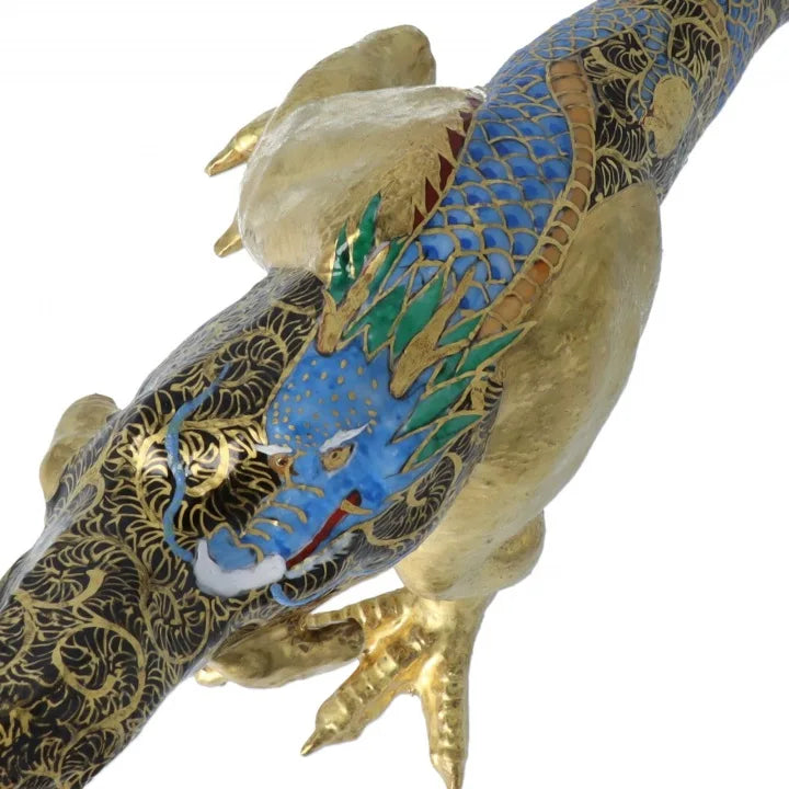 KUTANI WARE FIGURINE TYRANNOSAURUS DRAGON BY TOSHIFUMI TAKA