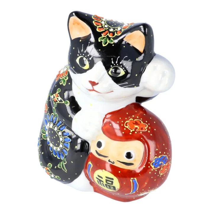 JAPAN KUTANI LUCKY CAT(DARUMA MANEKI-NEKO) KUROMORI