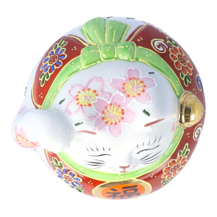 LUCKY CAT(FUKUFUKU MANEKI NEKO)  SAKURA JAPAN KUTANI