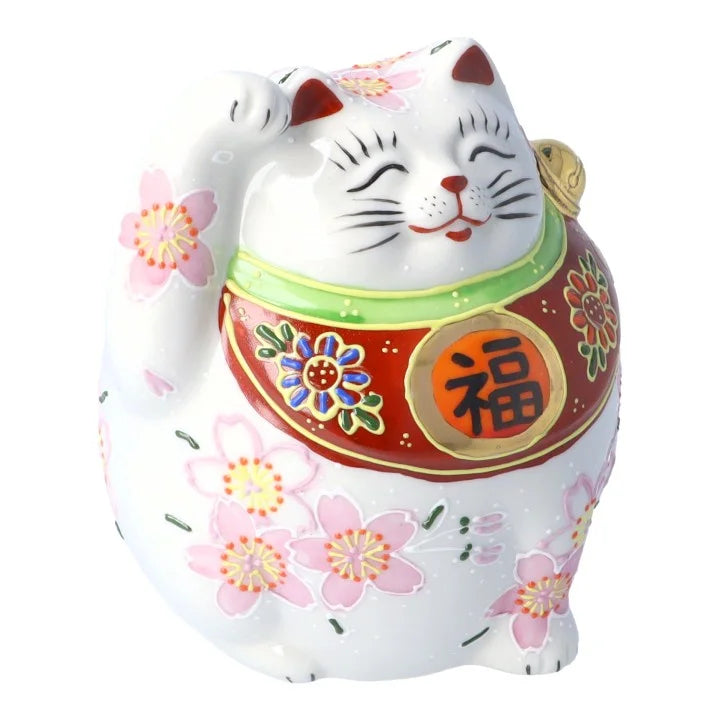 LUCKY CAT(FUKUFUKU MANEKI NEKO)  SAKURA JAPAN KUTANI