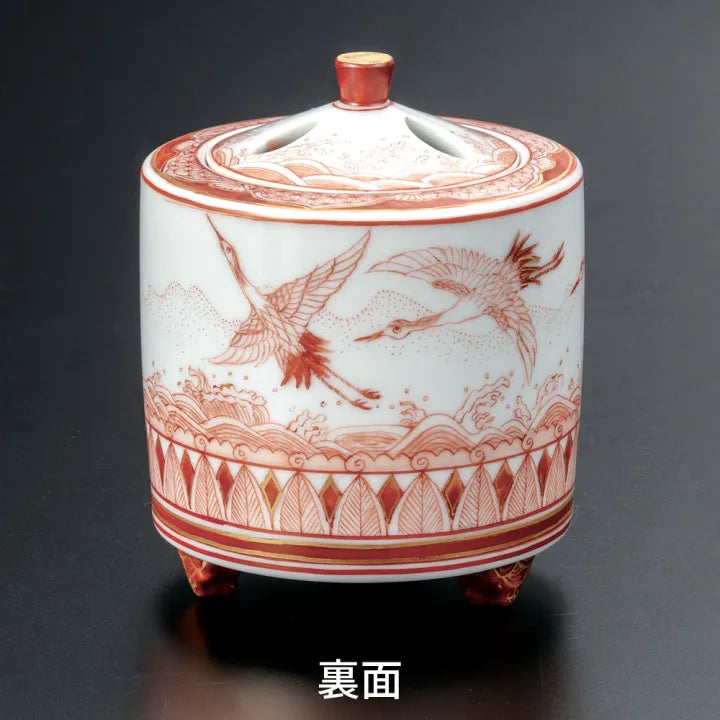 JAPANESE INCENSE BURNER KUTANI ZUI-CHŌ (AUSPICIOUS BIRD) DESIGN/REIKO FUKUSHIMA