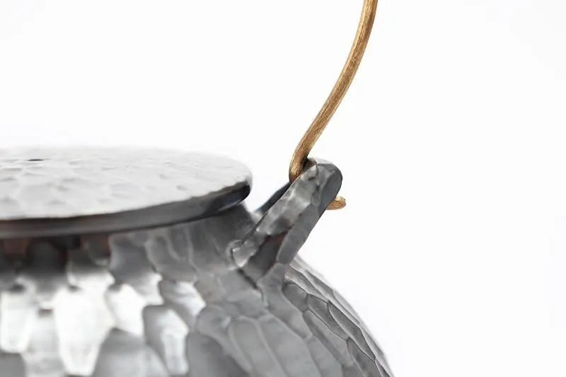 ARITA WARE SMALL TEAPOT – ANTIQUE SILVER HAMMERED FINISH BY RISOGAMA