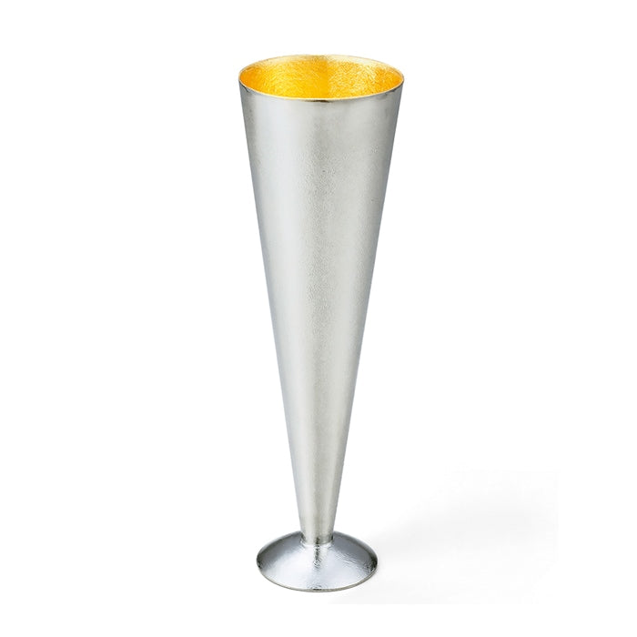 JAPANESE CHAMPAGNE GLASS NOUSAKU - L SIZE - GOLD LEAF