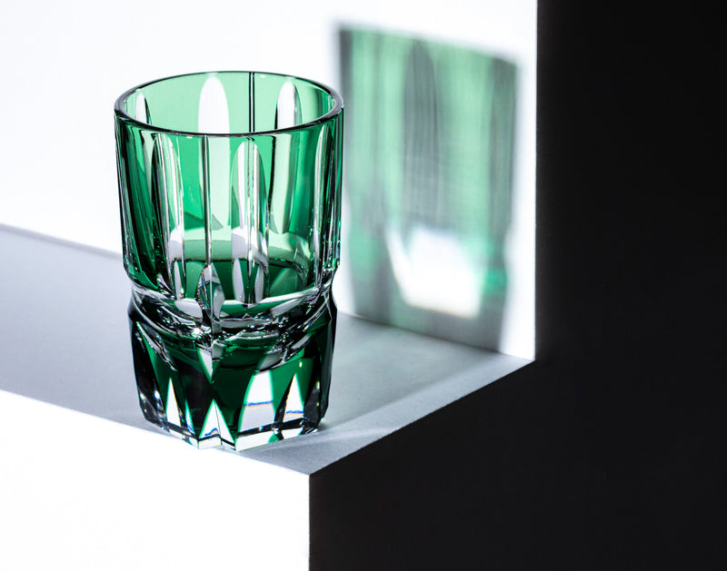 Sake Barware, Edo Kiriko “Bamboo Stem Series”