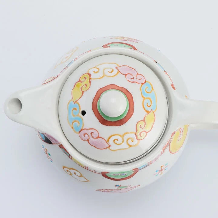 KUTANI WARE ROUND POT FUNADE / GINSYUU KLIN