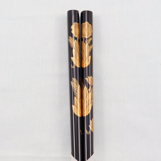 WAJIMA LACQUER CHOPSTICKS  PAIR  FUKUJUSO