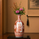 KUTANI WARE JAPANESE FLOWER VASE – “MITSUMADORI” PANEL DESIGN BY BUZAN FUKUSHIMA