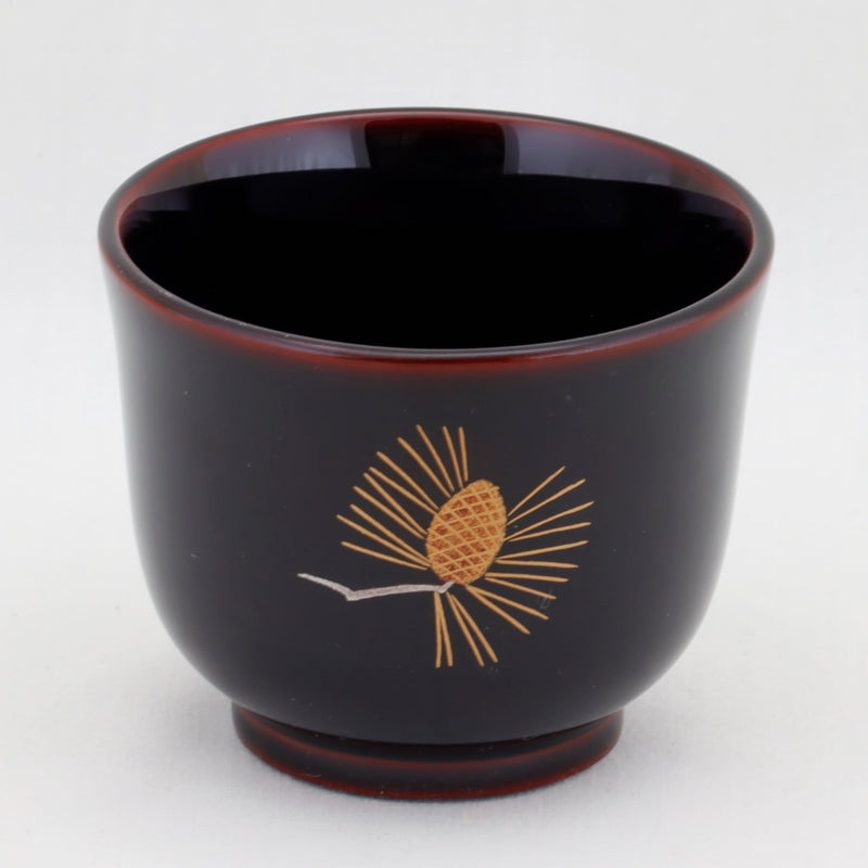 WAJIMA LACQUERWARE GUINOMI TAME-NURI PINE MAKI-E