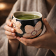 KUTANI WARE IPPUKU BOWL KURO HANA URARA/KOKUZOU KILN