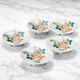 KUTANI WARE SMALL BOWL SET “CLEMATIS” GIFT BOX INCLUDED