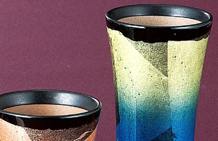 KUTANI WARE FREE CUP SET GINSAI