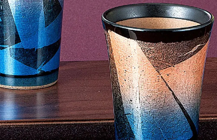 KUTANI WARE FREE CUP SET GINSAI