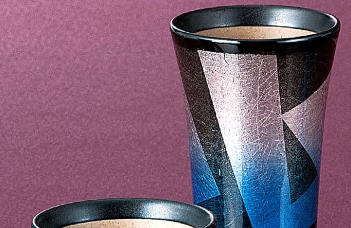 KUTANI WARE FREE CUP SET GINSAI