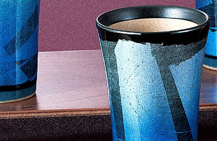 KUTANI WARE FREE CUP SET GINSAI