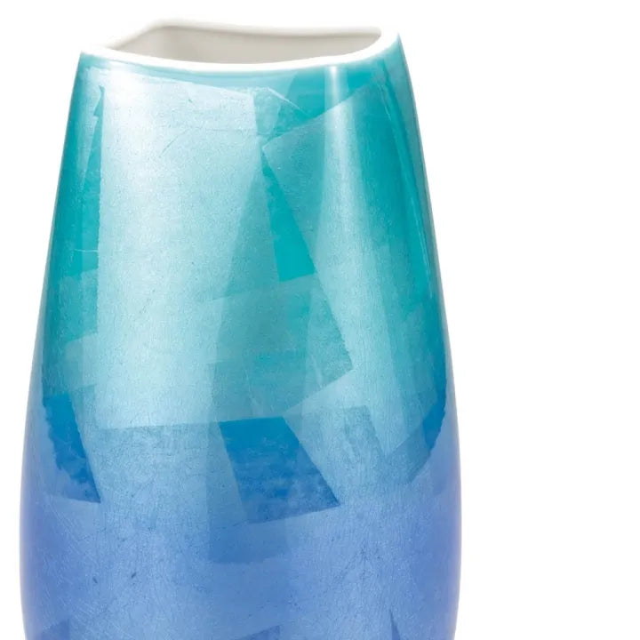 JAPANESE KUTANI FLOWER VASE – GINSAI SILVER OVERLAY DESIGN