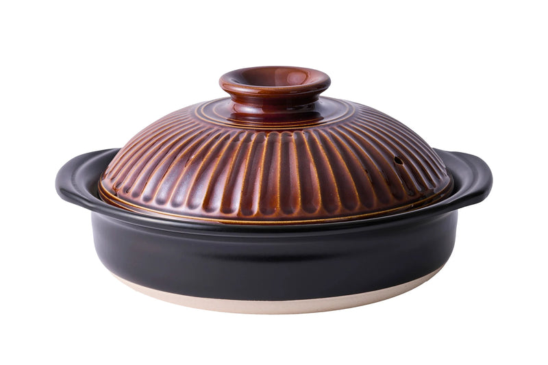 DONABE GINPO (JAPANESE CLAY POT) KIKKA  – SIZE 8