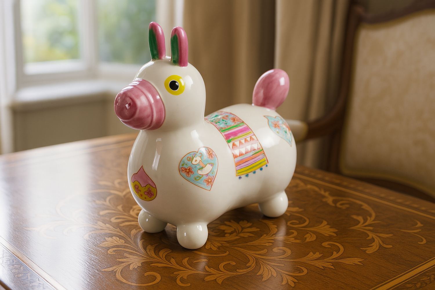 KUTANI WARE RODY WATERFOWL DESIGN