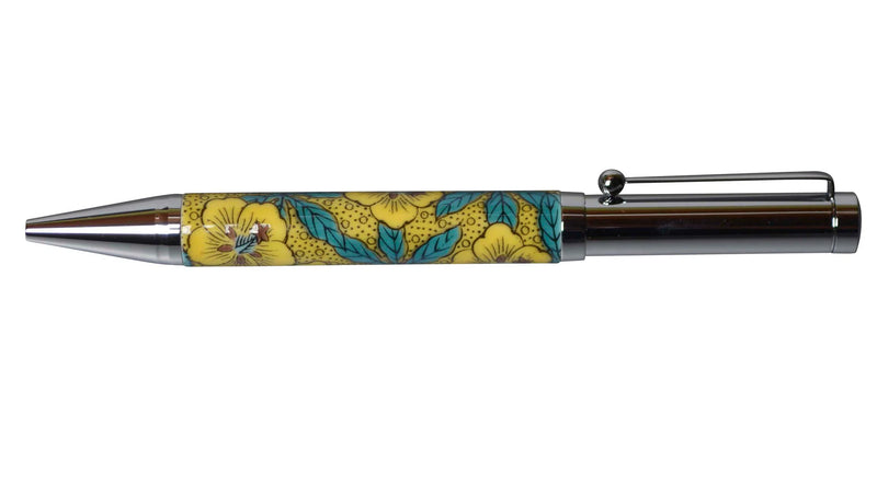 KUTANI WARE BALLPOINT PEN (AOI DESIGN) BP-03/ SEIKOU KLIN JAPANESE CERAMIC PEN