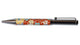 KUTANI WARE BALLPOINT PEN PLUM CHRYSANTHEMUM (UMEKIKU DESIGN) BP-05 SEIKOU KLIN, JAPANESE CERAMIC PEN