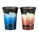 KUTANI WARE PAIR OF FREE CUPS – JAPANESE PORCELAIN GINSAI SILVER GLAZE