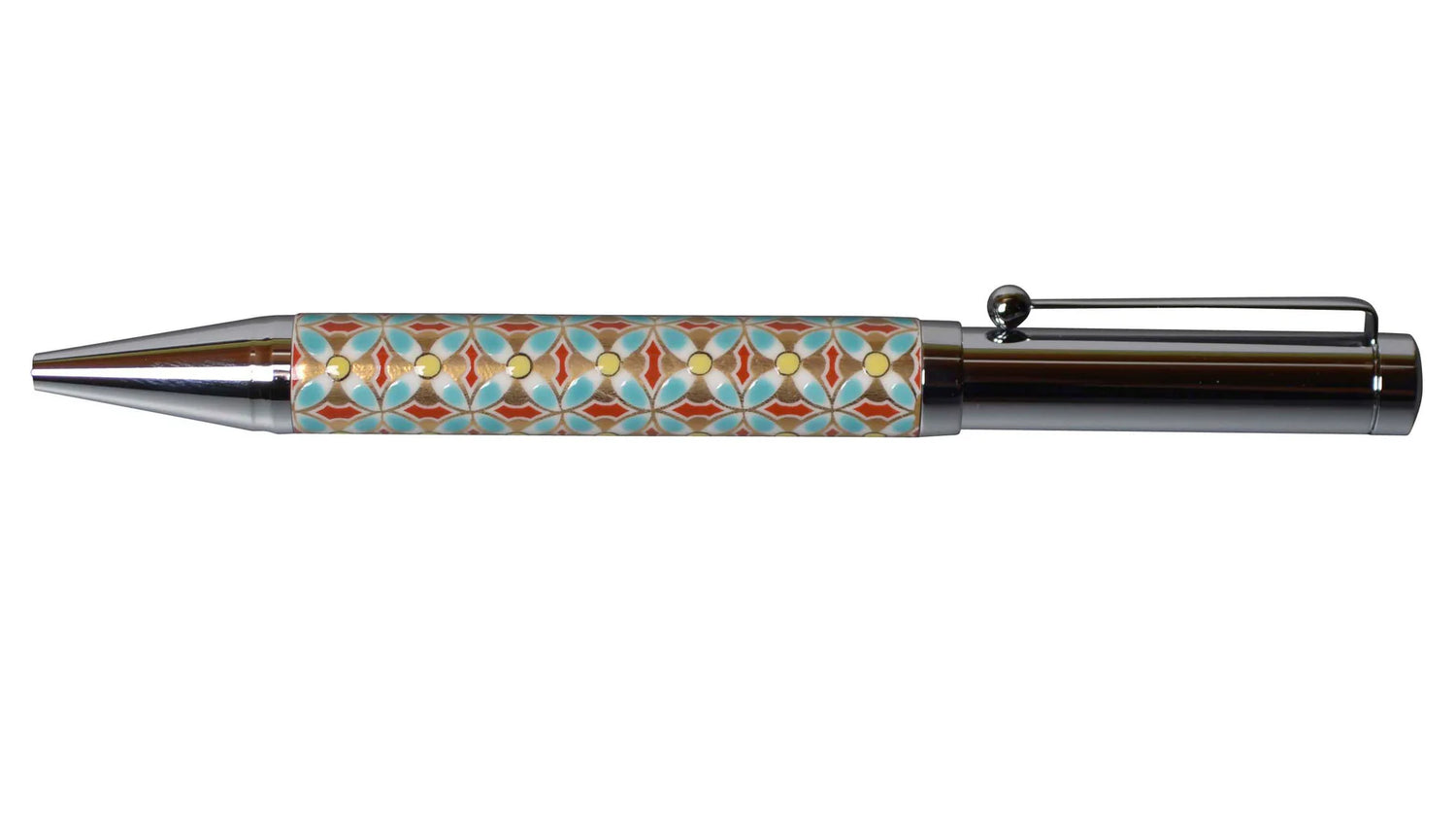 KUTANI WARE BALLPOINT PEN KOMONTE (KOMONDE DESIGN) BP-04 SEIKOU KLIN, JAPANESE CERAMIC PEN