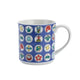 KUTANI JAPANESE MUG CUP CIRCULAR TREASURE PATTERN /SEIKOU KLIN