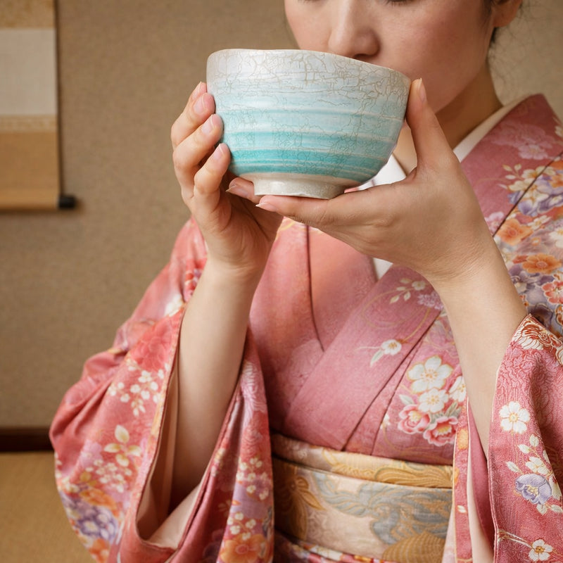 KUTANI PORCELAIN MATCHA BOWL 