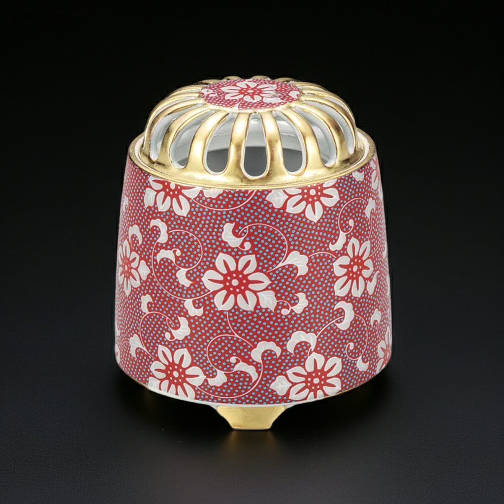 KUTANI WARE INCENSE BURNER