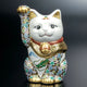 KUTANI WARE LUCKY CAT ‘HANA RYU’