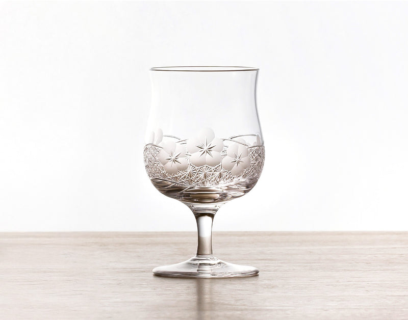 SAKE GLASS, EDO KIRIKO “FLOWER”