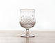 SAKE GLASS, EDO KIRIKO “SNOW”