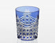 WHISKEY GLASS, EDO KIRIKO “DRAPE & TETRAGONAL BASKET WEAVE”