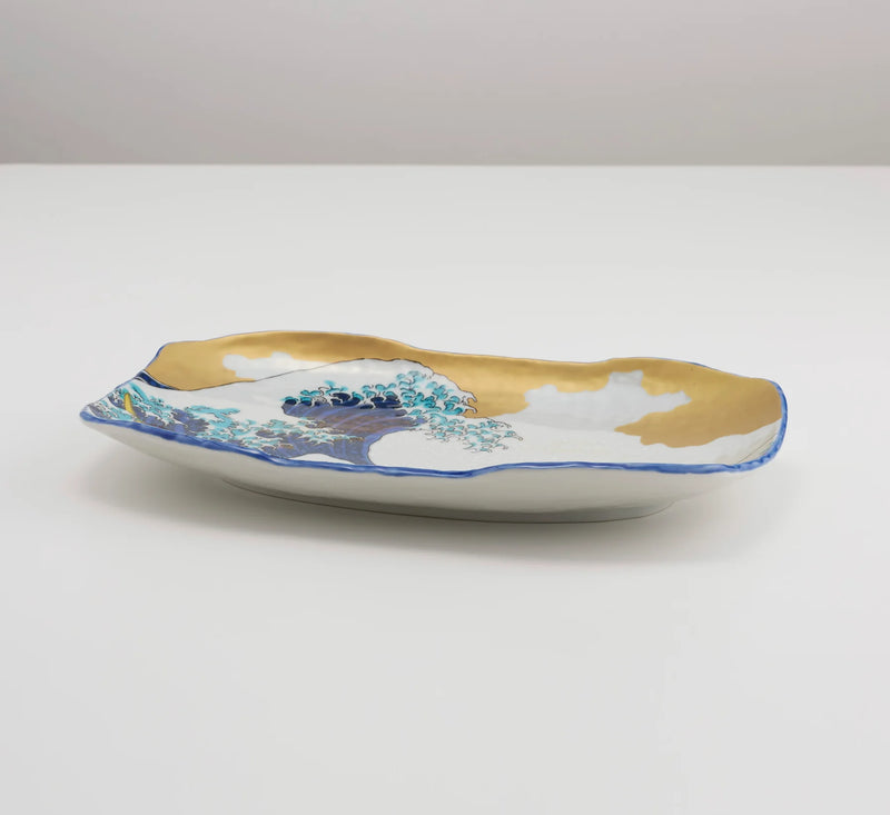 KUTANI WARE PLATE NAMI /SEIKOU KLIN