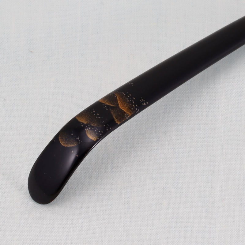 WAJIMA LACQUERWARE CHASHAKU ENZAN MAKIE DESIGN, TRADITIONAL JAPANESE TEA CEREMONY SPOON