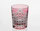 WHISKEY GLASS, EDO KIRIKO “DRAPE & TETRAGONAL BASKET WEAVE”