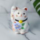 KUTANI WARE  LUCKY CAT(MANEKI NEKO) SAIBIYORI / KOKUZOU KLIN