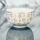 JAPAN KUTANI DONBURI BOWL SHIROCHIBU TESSEN (WHITE DOTTED CLEMATIS)