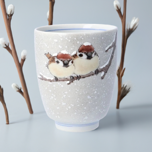KUTANI JAPANESE YUNOMI SNOW NIJAKU-ZU /TOSHITO NAKAMURA