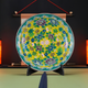 KUTANI WARE DECORATIVE PLATE(YOSHIDAYA STYLE) HANAZUME DESIGN