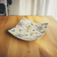 KUTANI WARE SQUARE PLATE AYAKA BLUE /KOKUZOU KILN