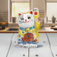 KUTANI WARE LUCKY CAT(MANEKI NEKO) YELLOW GLAZED SEA BREAM