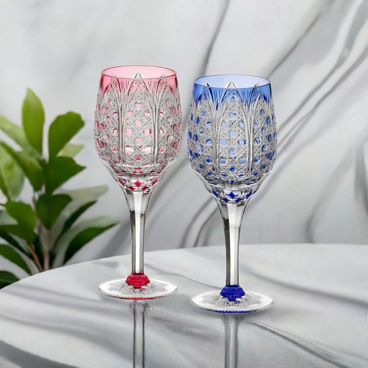 Edo Kiriko Wine glass