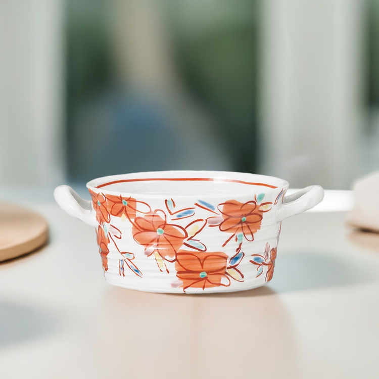 Kutani ware soup cup