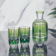 Sake Barware, Edo Kiriko “Bamboo Stem Series”